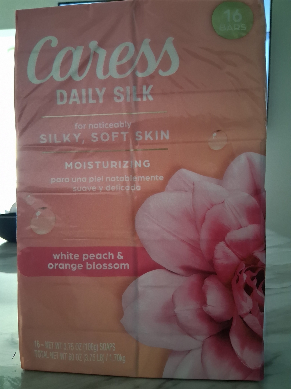 Daily Silk Moisturizing Soap Bar - White Peach & Orange Blossom (Pink)